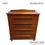 Miniatura: Cômoda Madeira 87x42x101h COD:7036