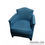 Miniatura: Poltrona Azul Pés Luís XV 62x70x70h COD:6990