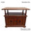 Miniatura: Aparador Madeira Entalhado 85x50x73h COD:7038