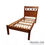 Miniatura: Cama de Solteiro Madeira 200x100x120h COD:6973