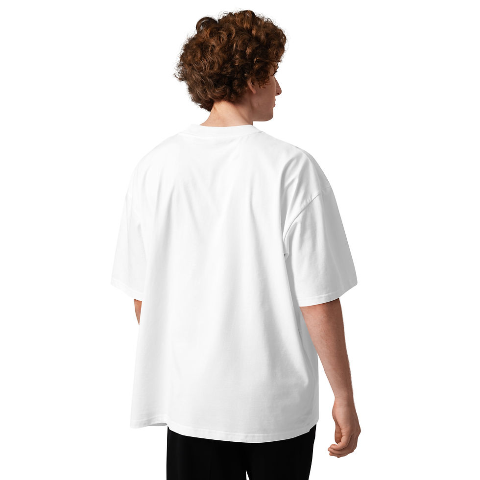 Thumbnail: Unisex organic oversized high neck t-shirt