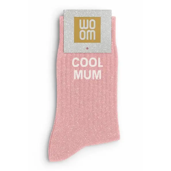 Chaussettes à Paillettes à Message "Cool Mum"