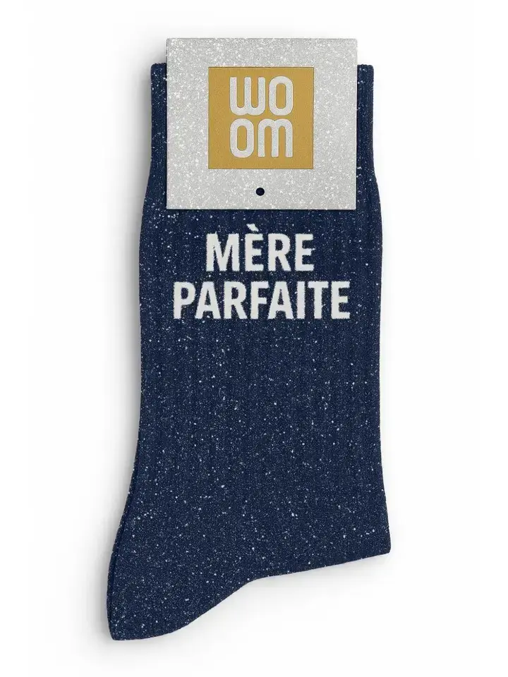Chaussettes à Paillettes à Message "Mère Parfaite"