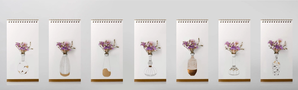 Flip vase -Vase Gold