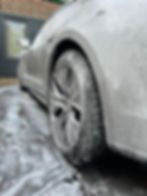 a car being washed