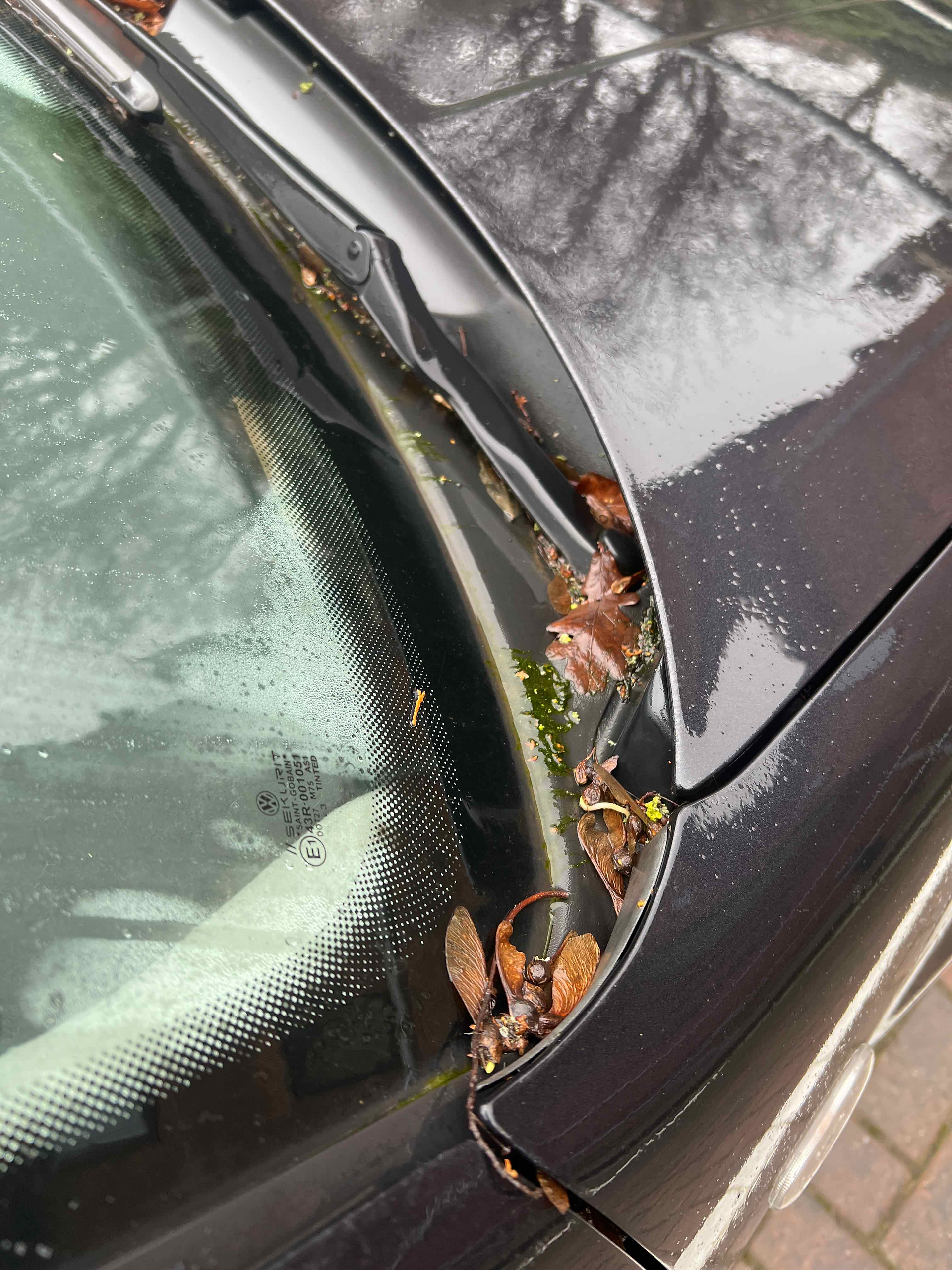 Blocked water run off gutters