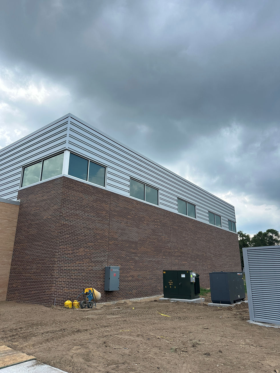 The exterior of the new gymansium.