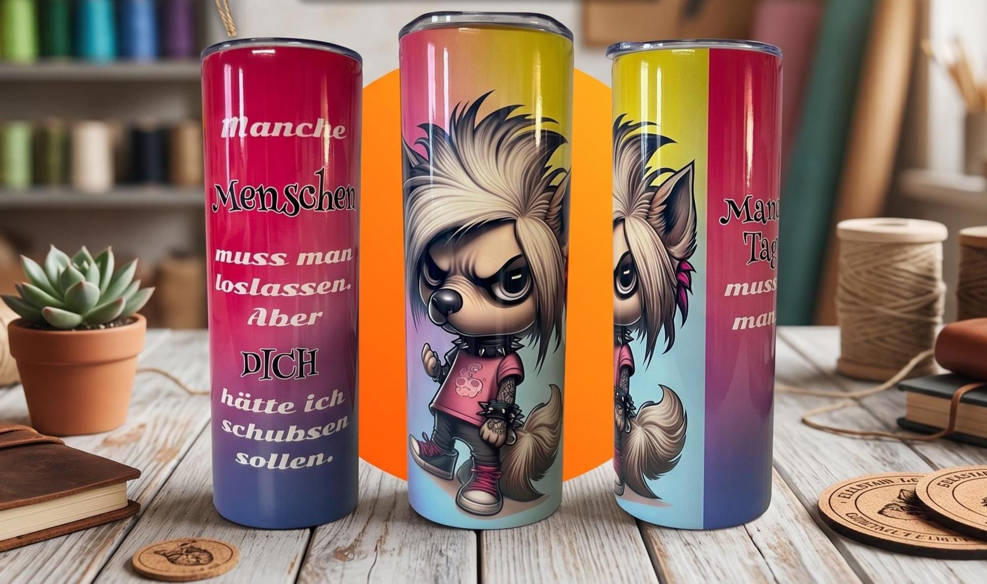 Manche Menschen... Tumbler 590 ml Edelstahl Thermobecher mit Deckel