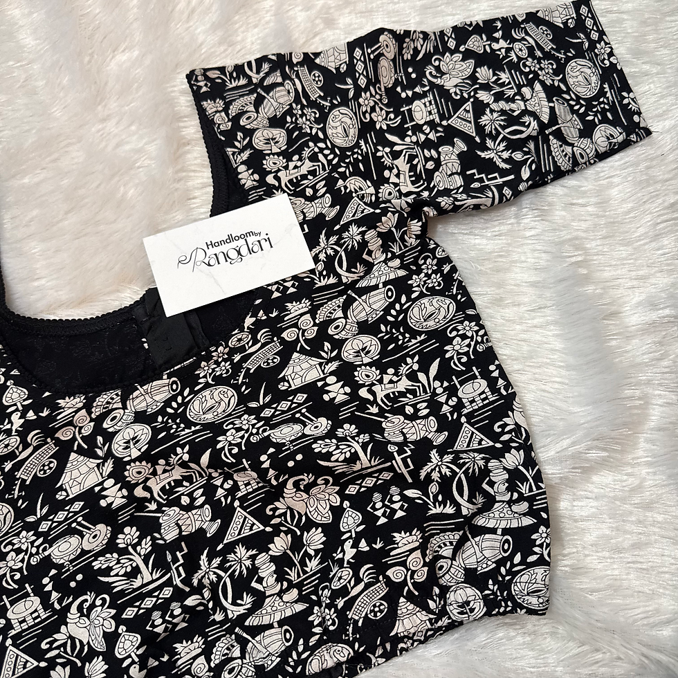 Thumbnail: Black | Stretchable Cotton Blouse