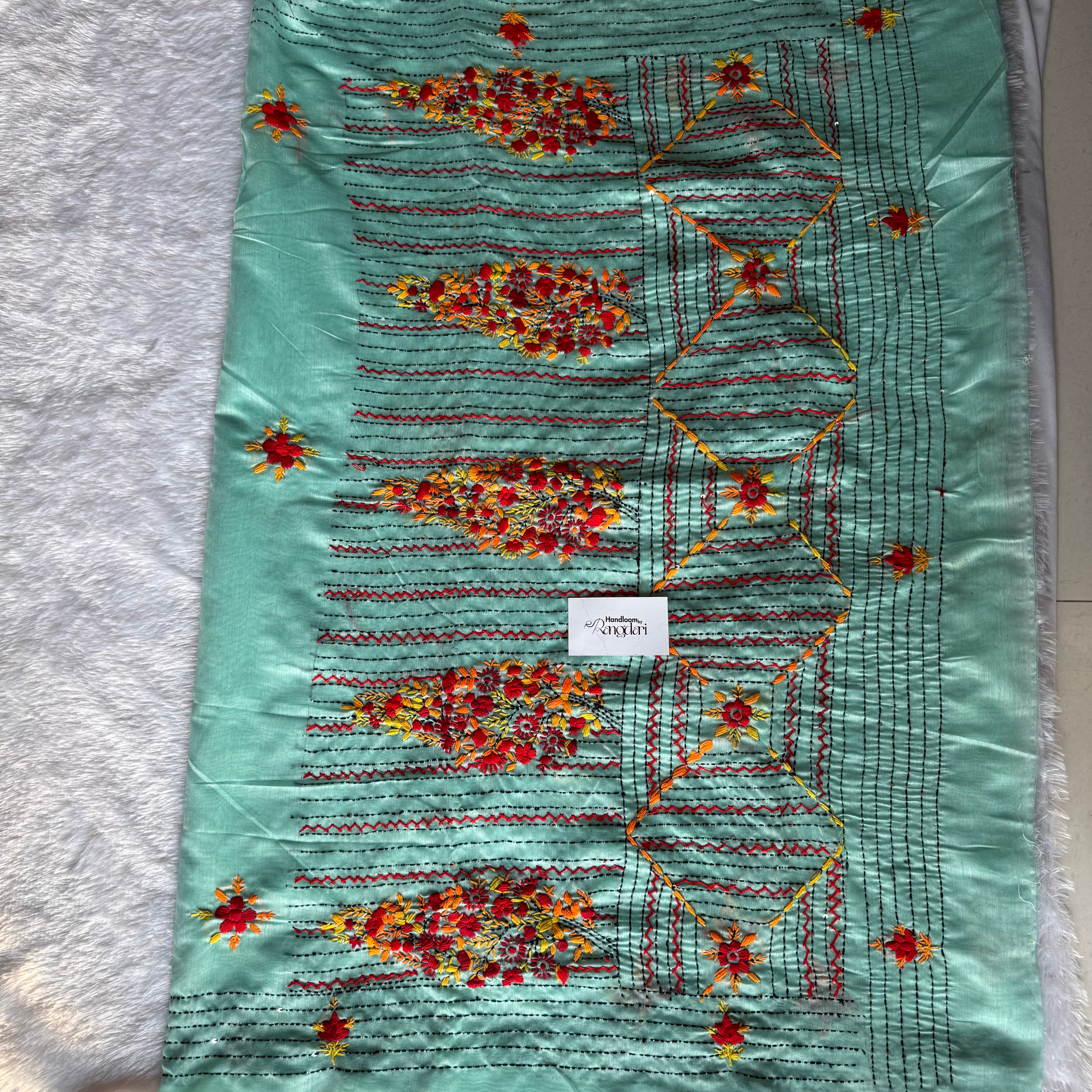 Kantha Stitch: Handwork Saree