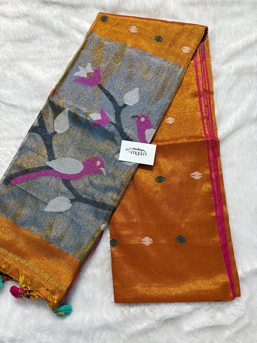 Thumbnail: Contemporary Paithani | Orange