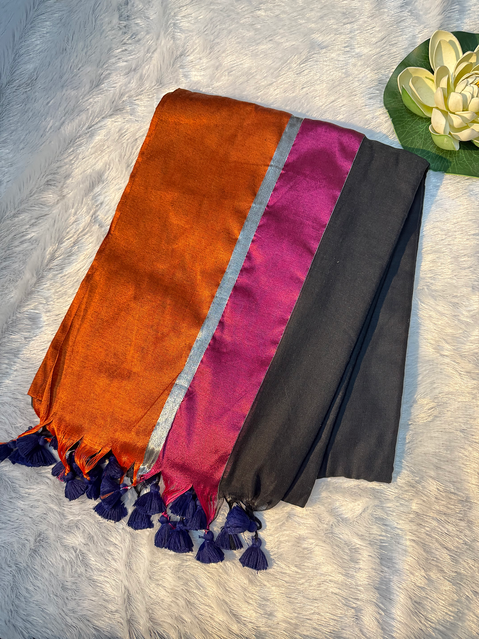 Thumbnail: Sahej- Mul Cotton Saree | Black