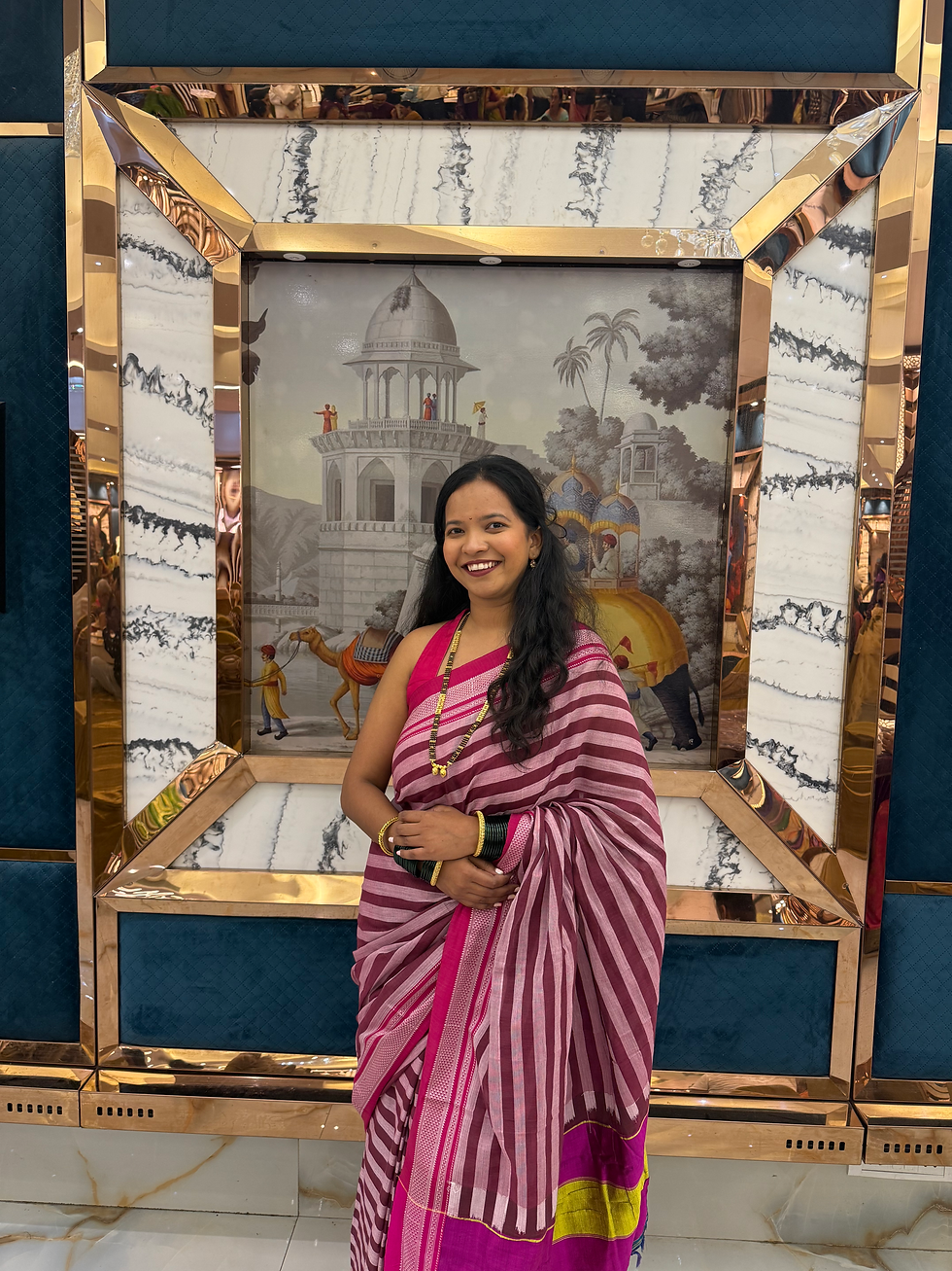 Thumbnail: Rani Raga- Ilkal Saree with Pure silk pallu