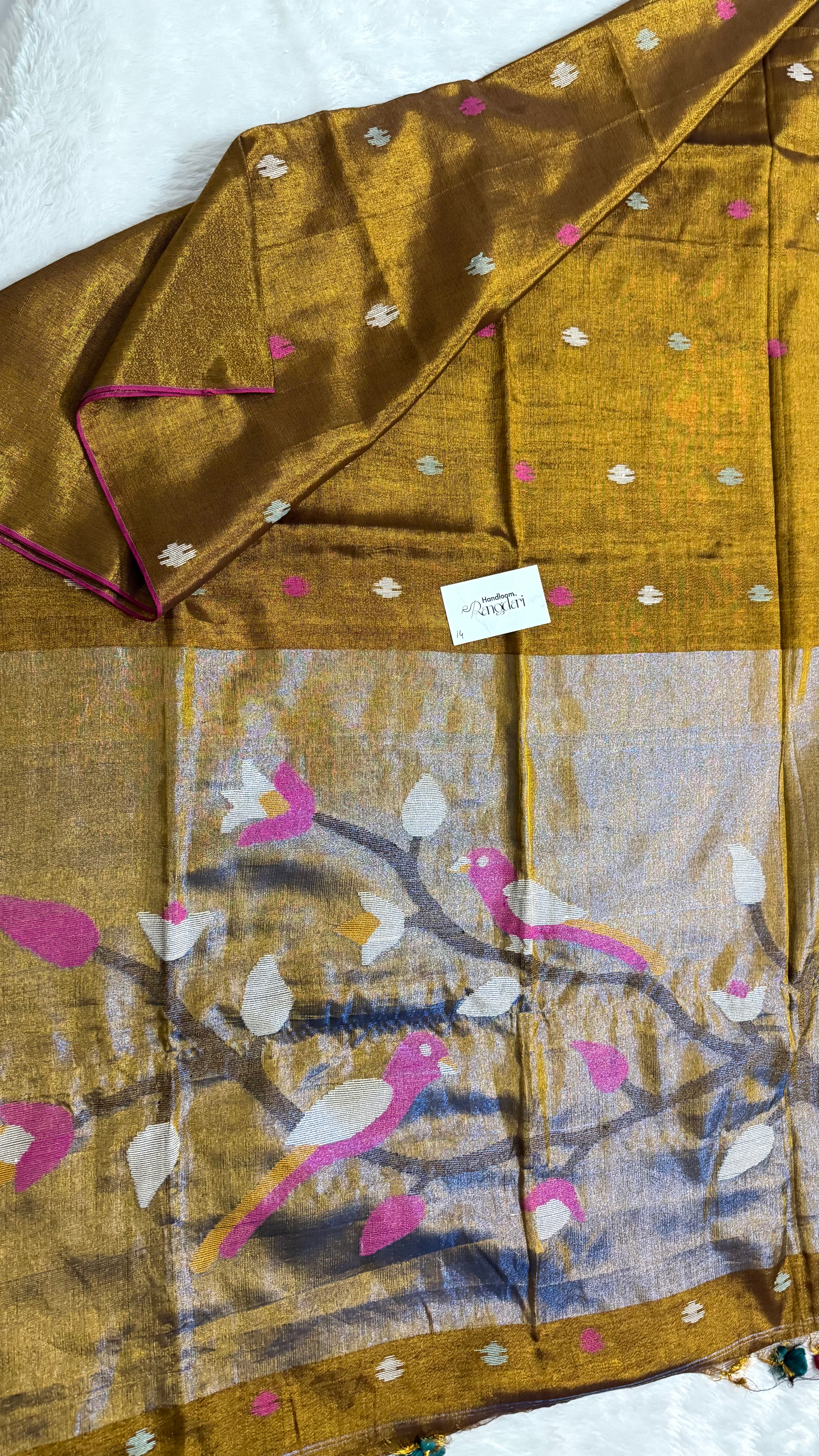 Contemporary Paithani | Cooper Gold