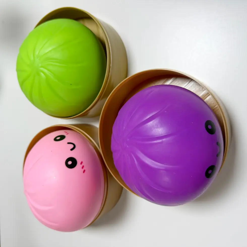 Miniature : Squishy Bao Kawaii 15 cm – Brioche Anti-Stress à Presser