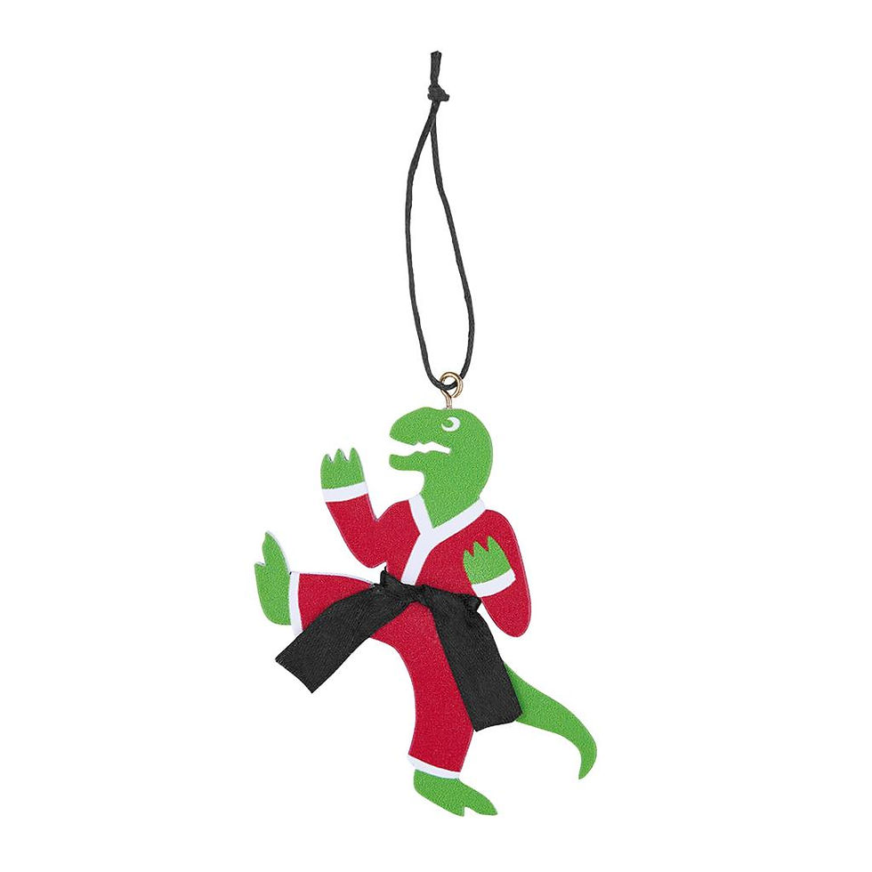 Thumbnail: Unisaurus Karate Duo Ornament