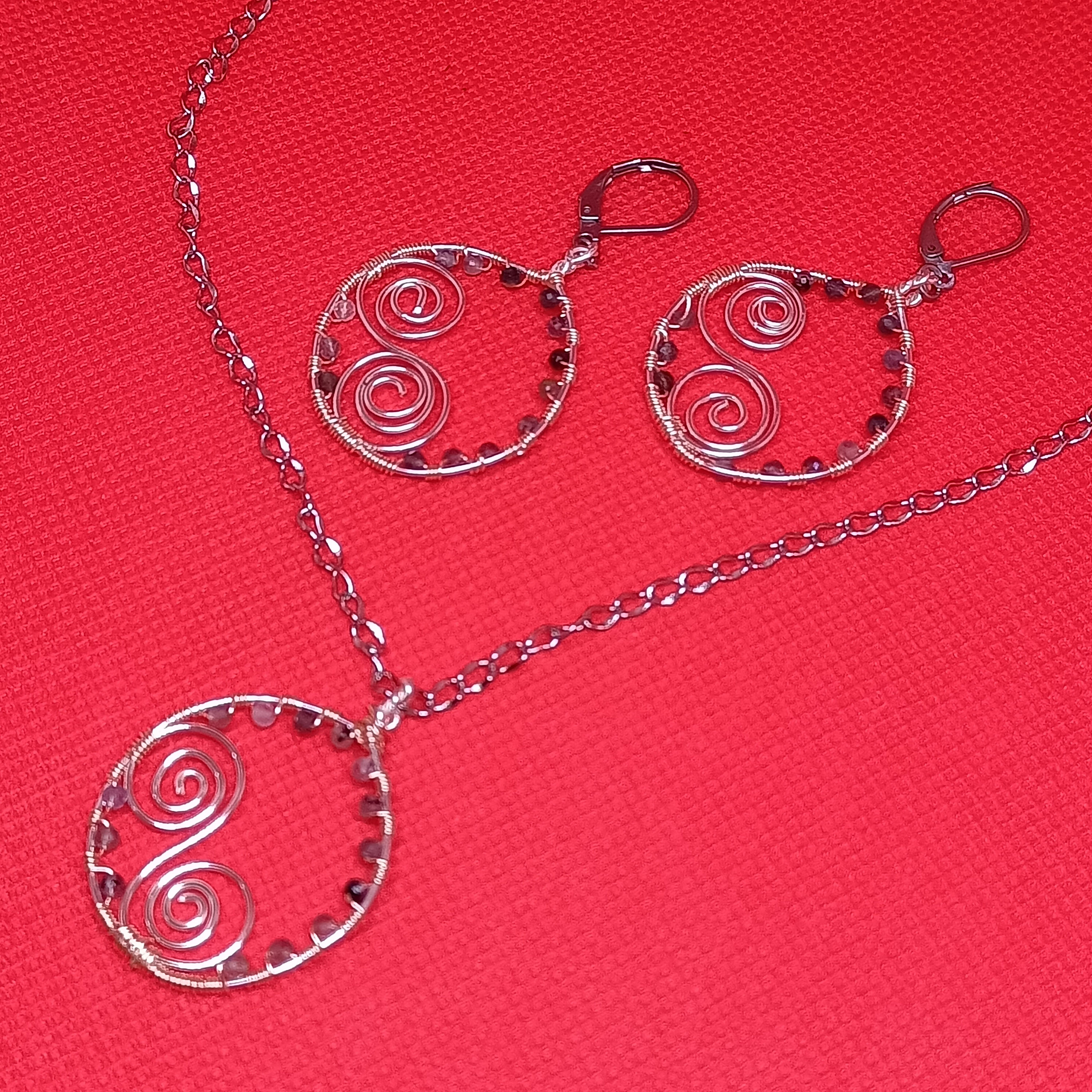 Conjunto Cuarzos Turmalina