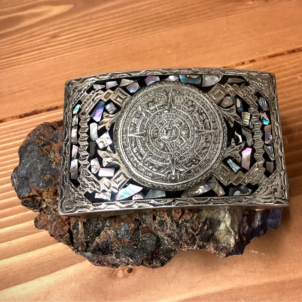 Sterling Silver 1940's Belt Buckle