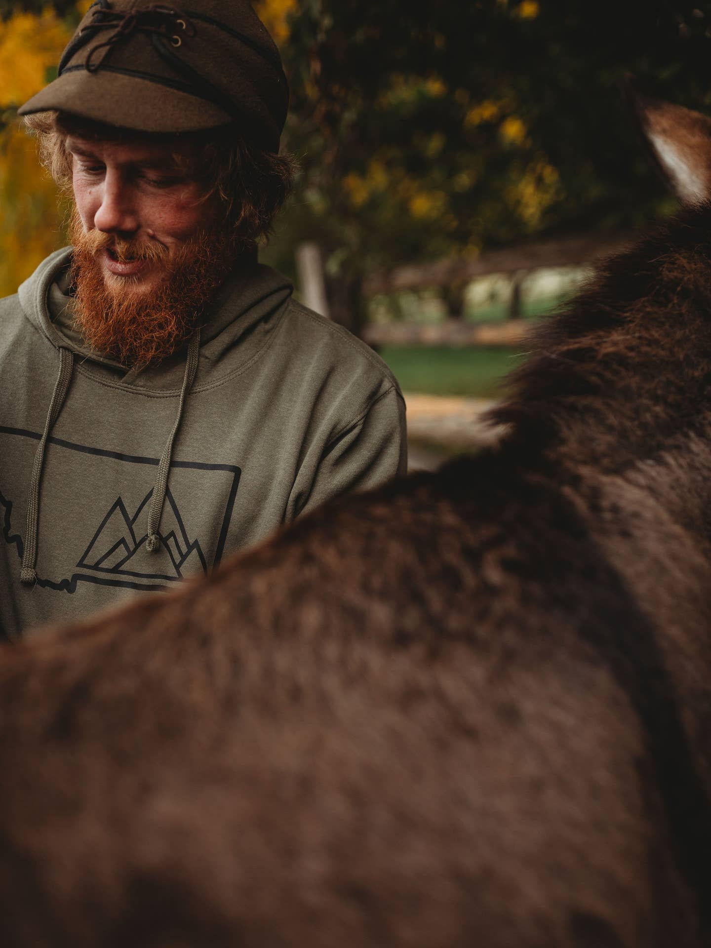 Montana Made of Mountains Hoodie - Military Green