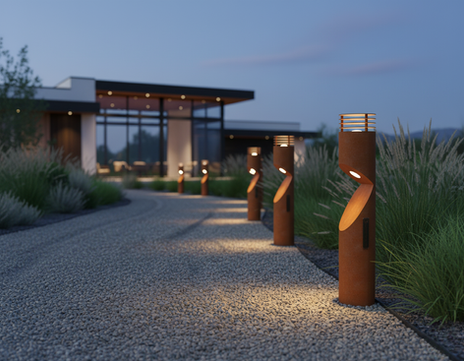 Wegleuchten, Beleuchtung, Lichtsäulen