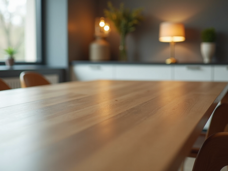 a picture of a smooth wooden tabletop