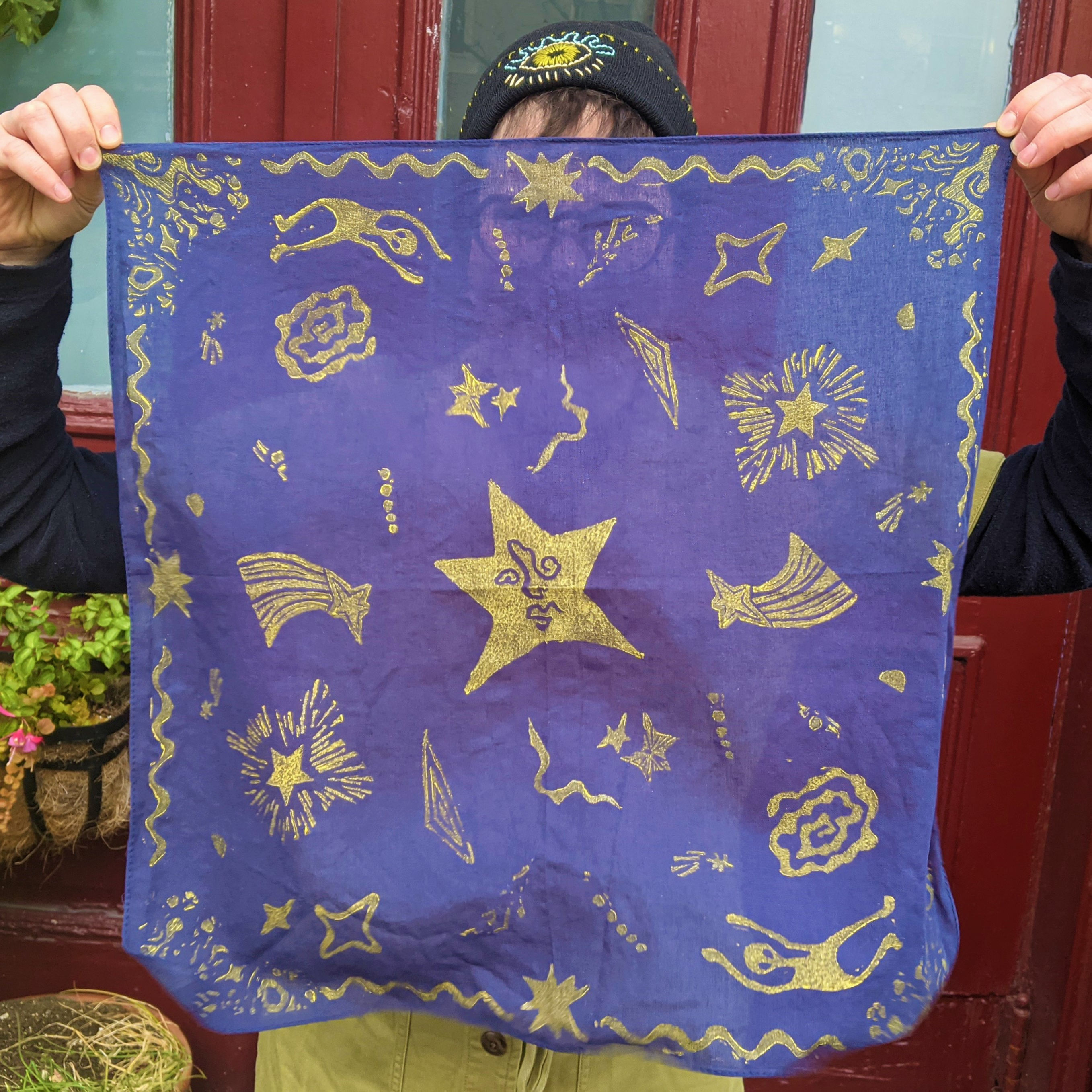 Squiggly Space Party Bandana