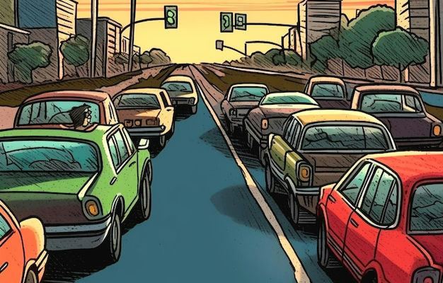 Sitting in Traffic on your Driving Test