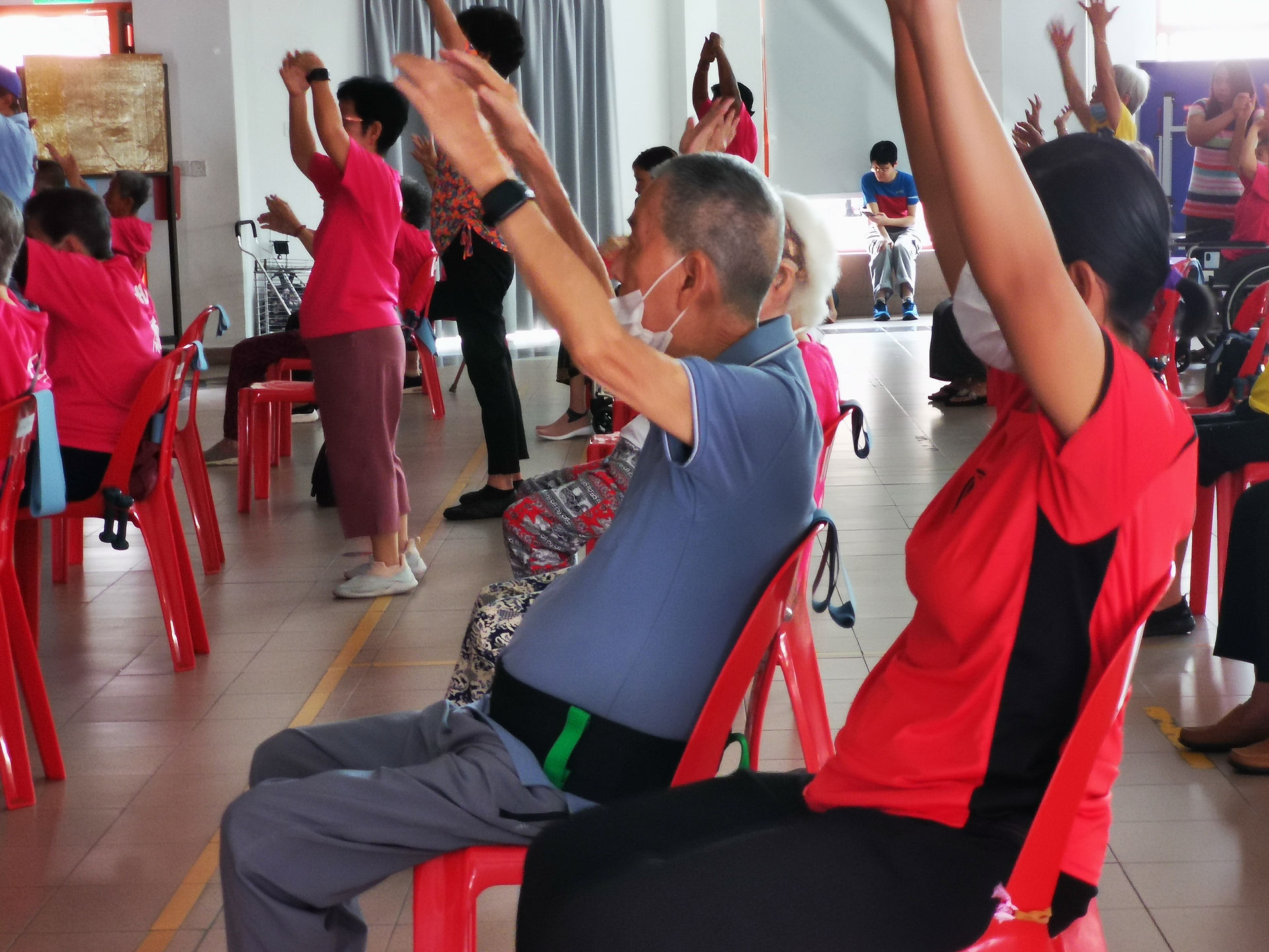 Lala exercise at HOA program