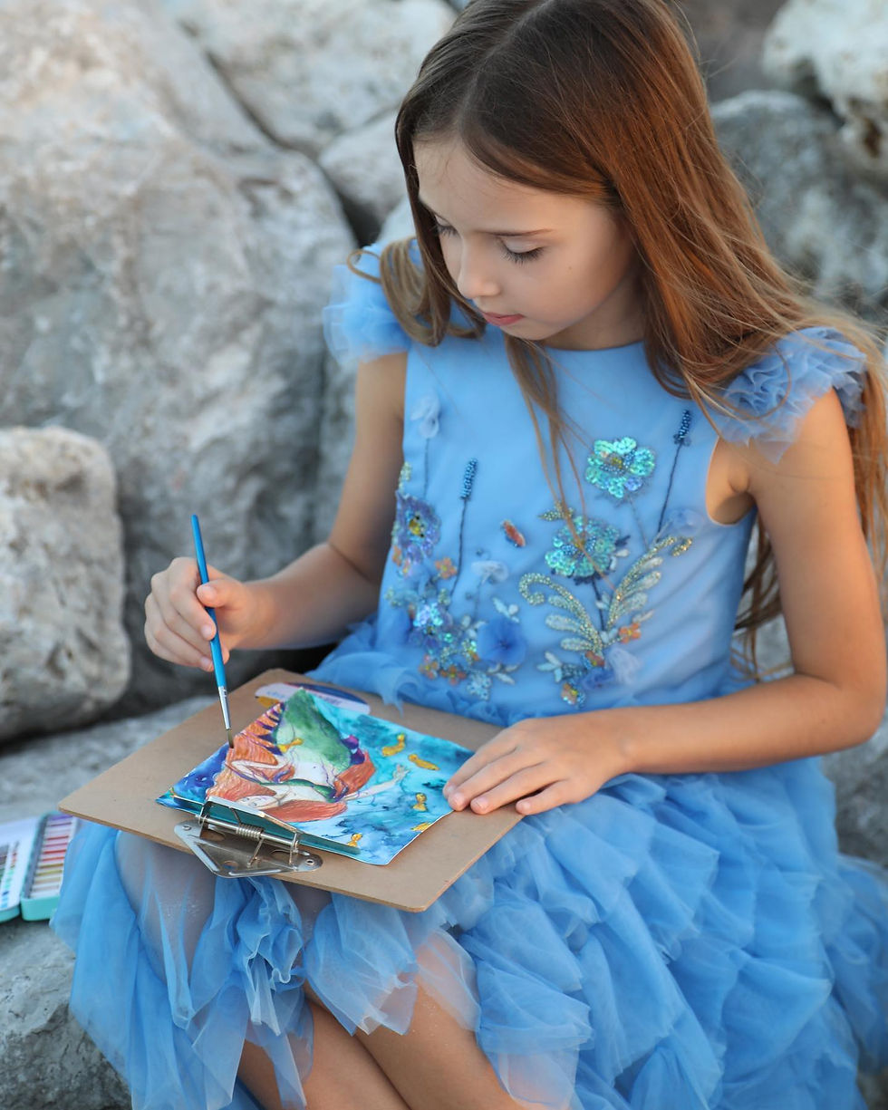 Thumbnail: Sky blue gradient dress /pre-order/