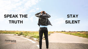 Man standing to choose between 2 paths