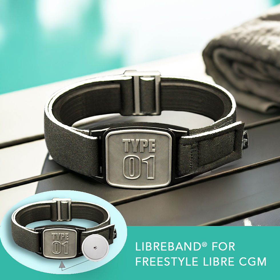 Libreband with pewter Type 01 cover and black neoprene strap shown in pool-side setting.