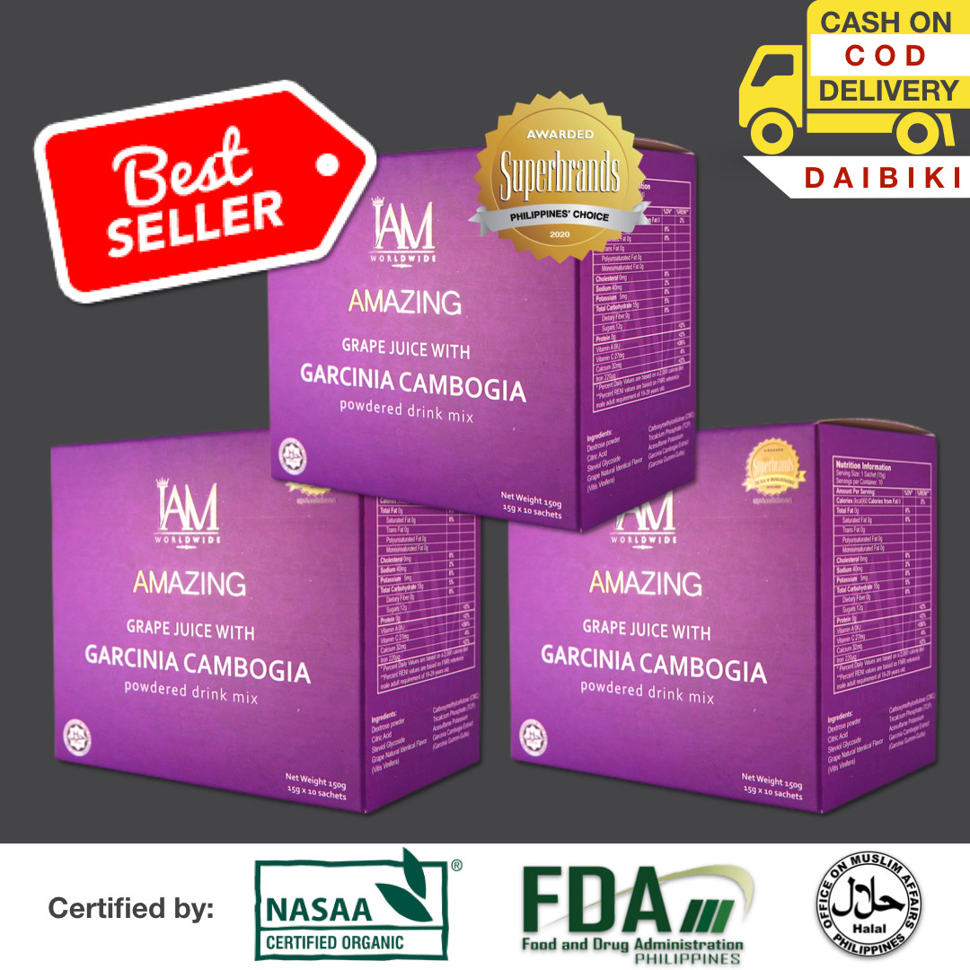 3 Boxes Amazing Grape Juice w/ Garcinia Cambogia