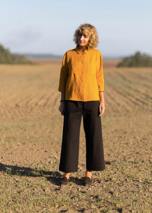 Miniatyrbild: Linneskjorta Gul