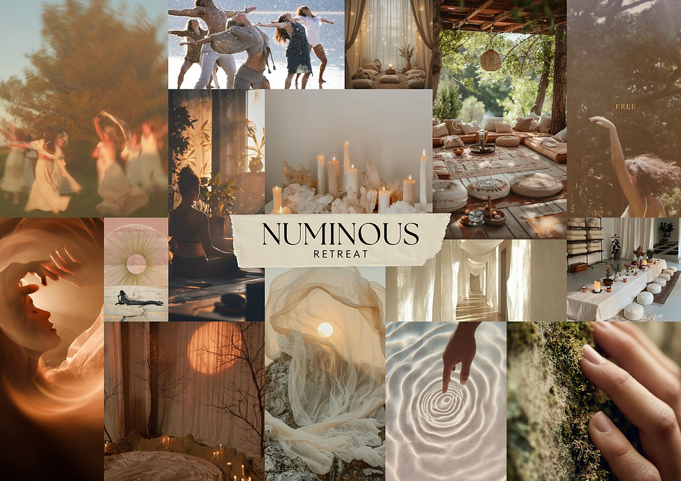 Beige Aesthetic Photo Collage Vision Board Landscape Poster.png