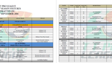Draft 2016-17 TT Pro League Fixtures