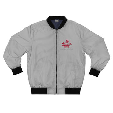 Bomber Jacket, with red and black Canuck Modern Motif