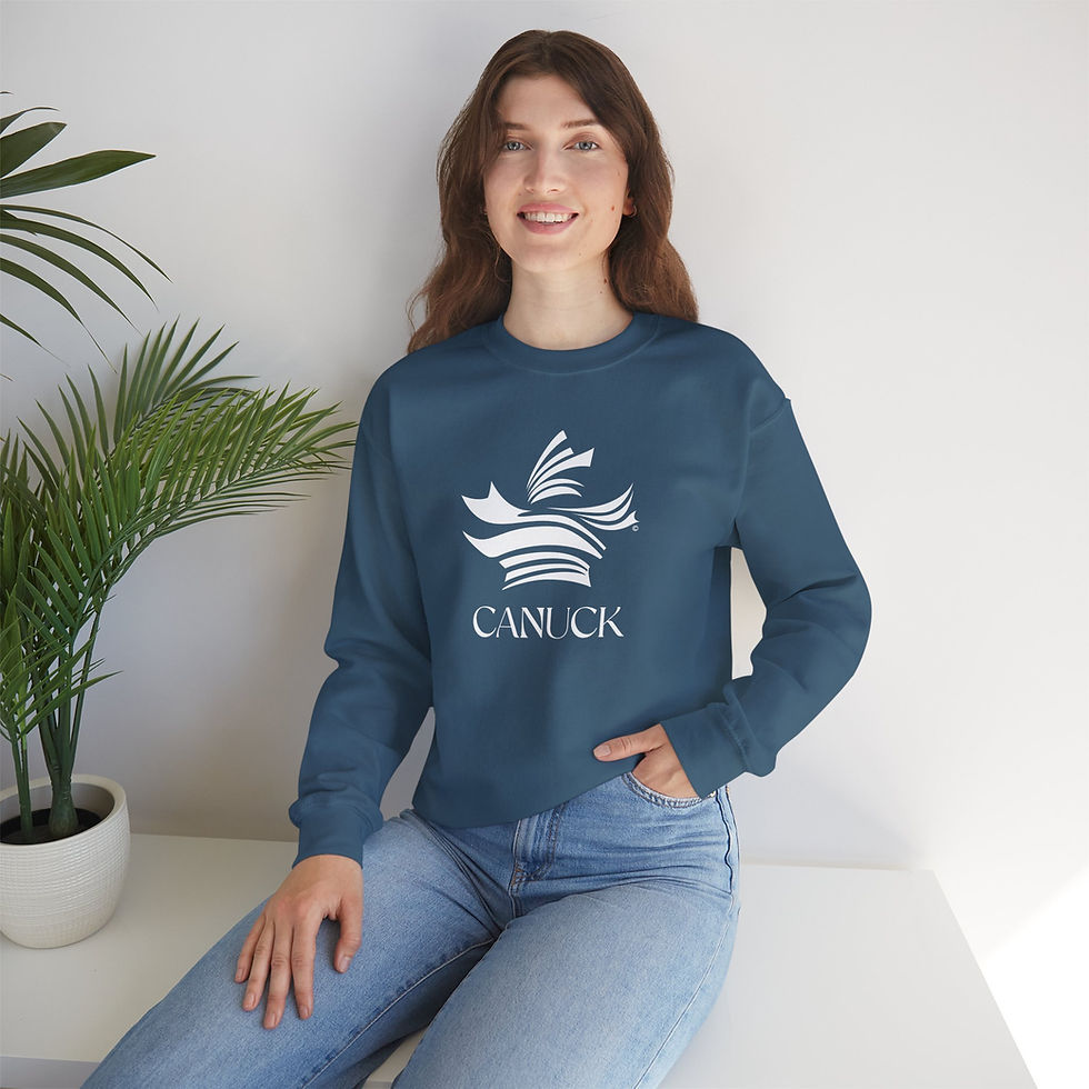 Thumbnail: CANUCK | Unisex Crewneck Sweatshirt, heavy blend — stylized maple leaf