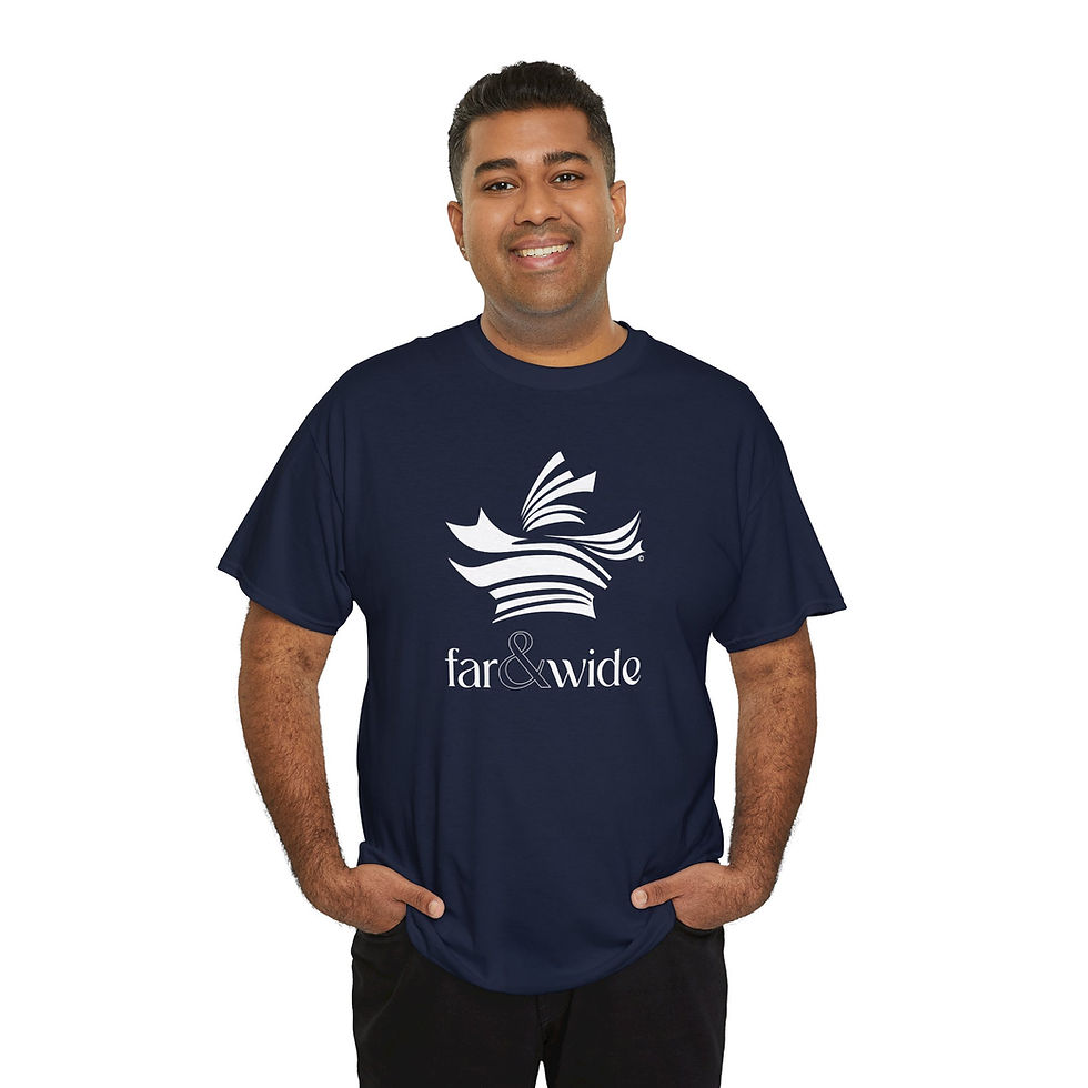 Thumbnail: Far and Wide | Unisex Short-sleeve T-Shirt | Stylized maple leaf on front
