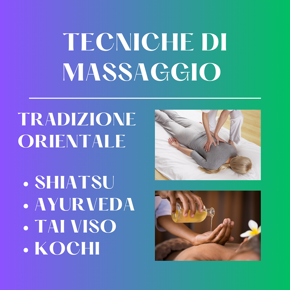 TECNICHE DI MASSAGGIO ORIENTALE