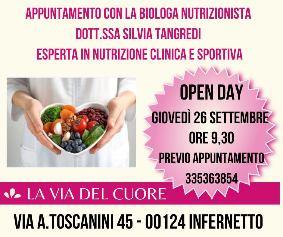 Open Day Nutrizione Clinica e Sportiva