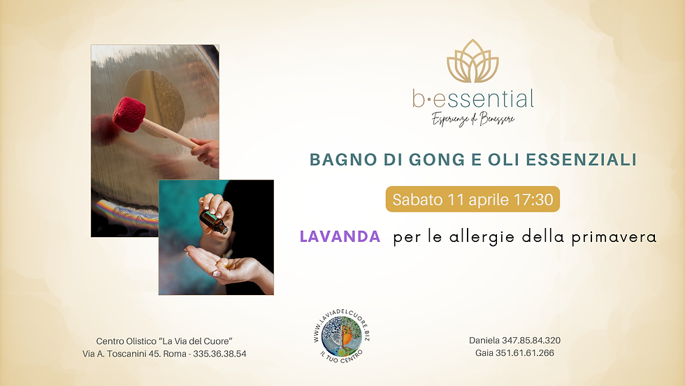 Bagno di Gong e Olii essenziali 