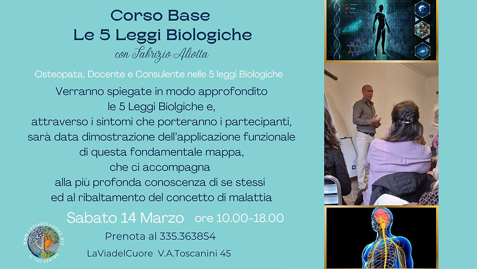 Le 5 Leggi Biologiche Corso Base
