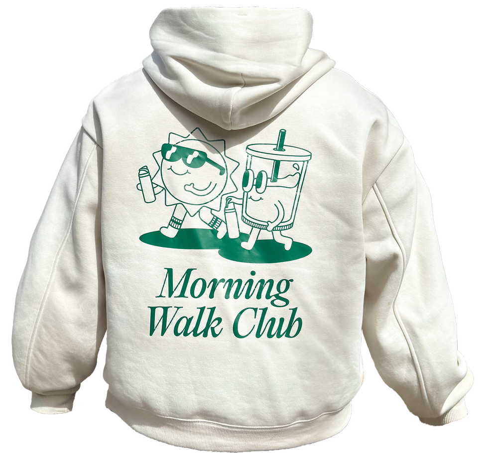 morning walk club hoodie 1