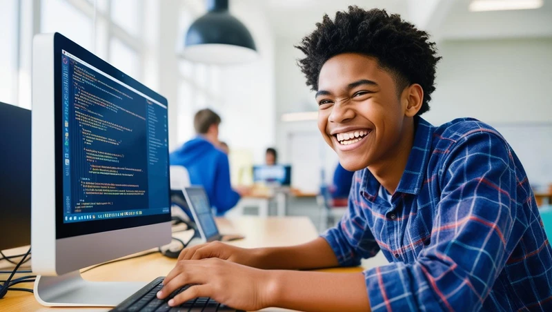 Cybersecurity Career Blueprint - Smiling student that has clarity on their future cybersecurity career.