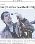 Pressebericht Patrick Bianco, Ein fleissiges Musikertalent auf Erfolgskurs