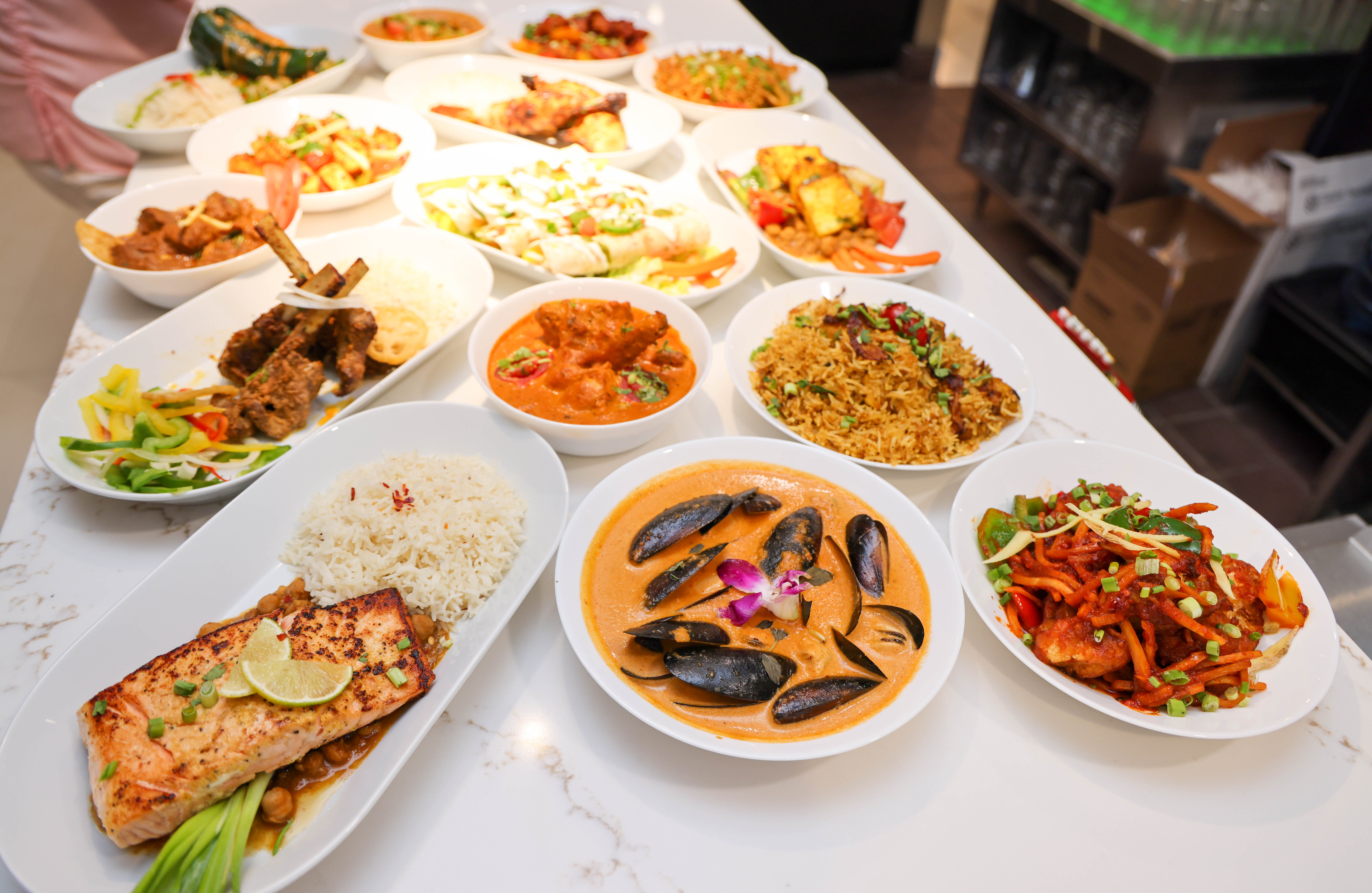 Arranged Food and Objects