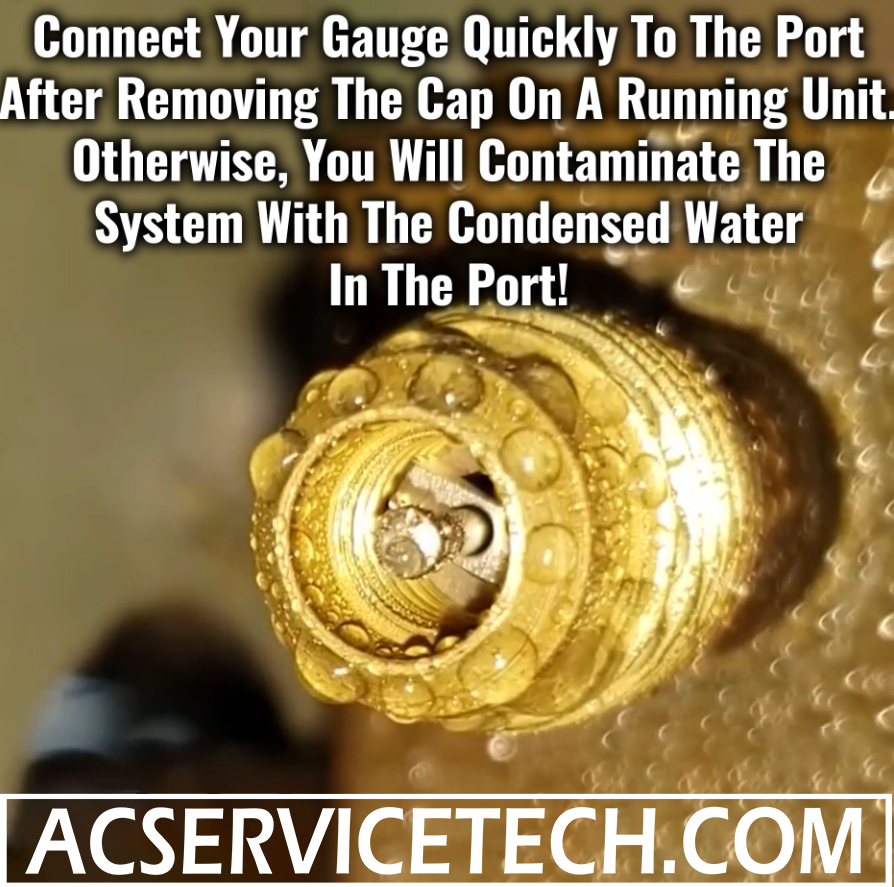 Make Sure to Connect You Gauge Quickly To Prevent Contamination!