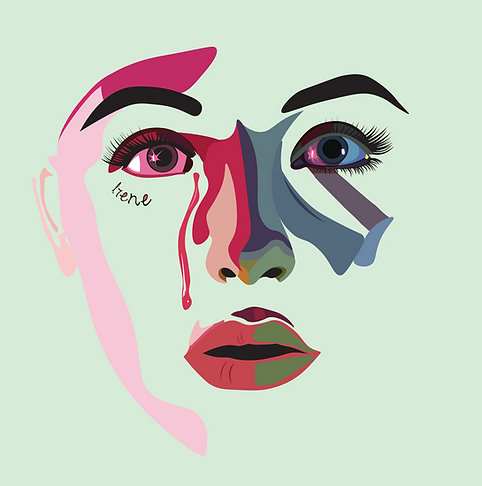 irene album cover redesign using color blocking