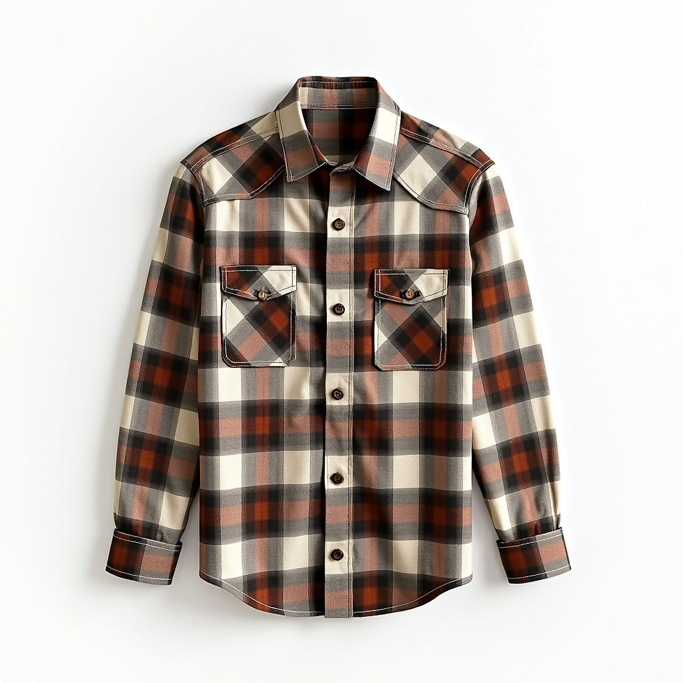 Brushed Plaid Western Shirt