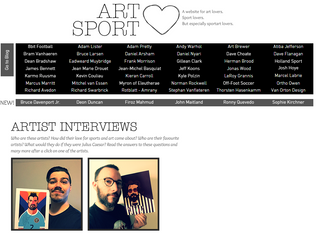 New segment online: Artist Interviews!